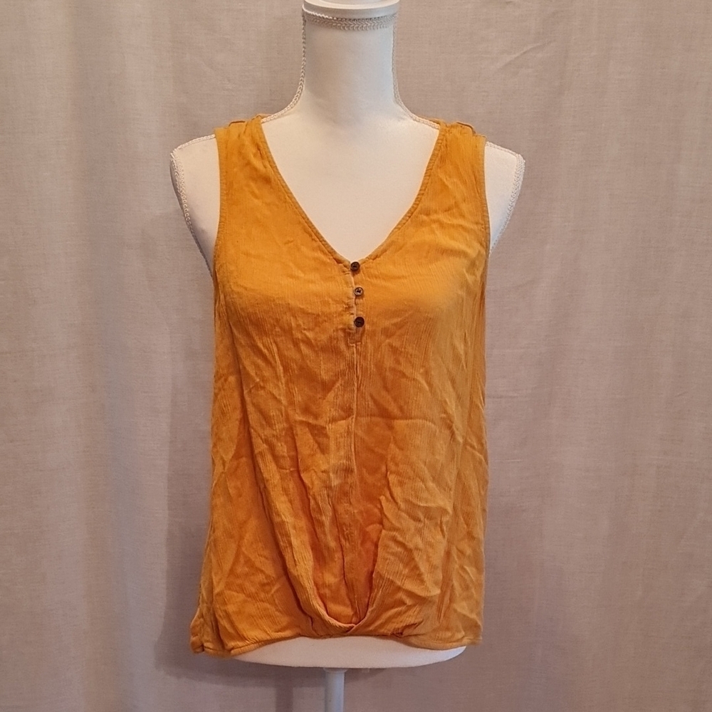 5/$15 a.n.a Orange Spice V-Neck Sleeveless Tank Top in Good Used Condition
